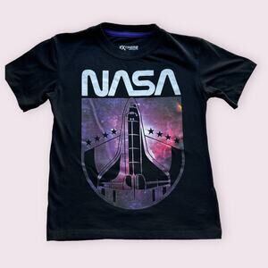 Extreme Concepts Nasa Black Kids Tee Sz 5/6